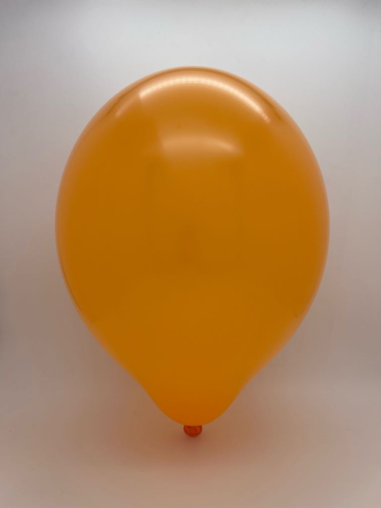 Inflated Balloon Image 5" Cattex Premium Pumpkin Latex Balloons (100 Per Bag)