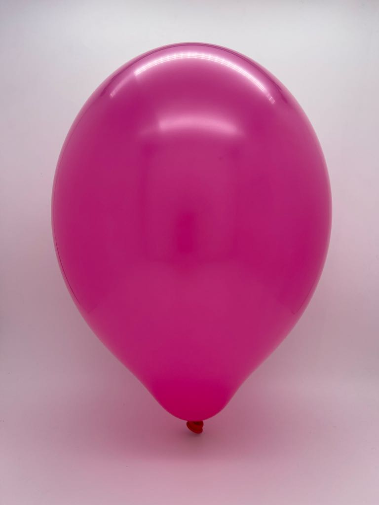 Inflated Balloon Image 12" Cattex Premium Raspberry Latex Balloons (50 Per Bag)