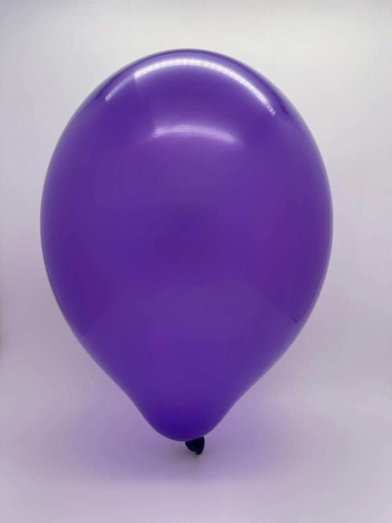 Inflated Balloon Image 5" Cattex Premium Royal Purple Latex Balloons (100 Per Bag)