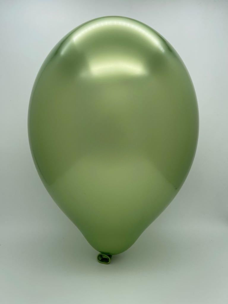 Inflated Balloon Image 5" Cattex Titanium Lime Green Latex Balloons (100 Per Bag)