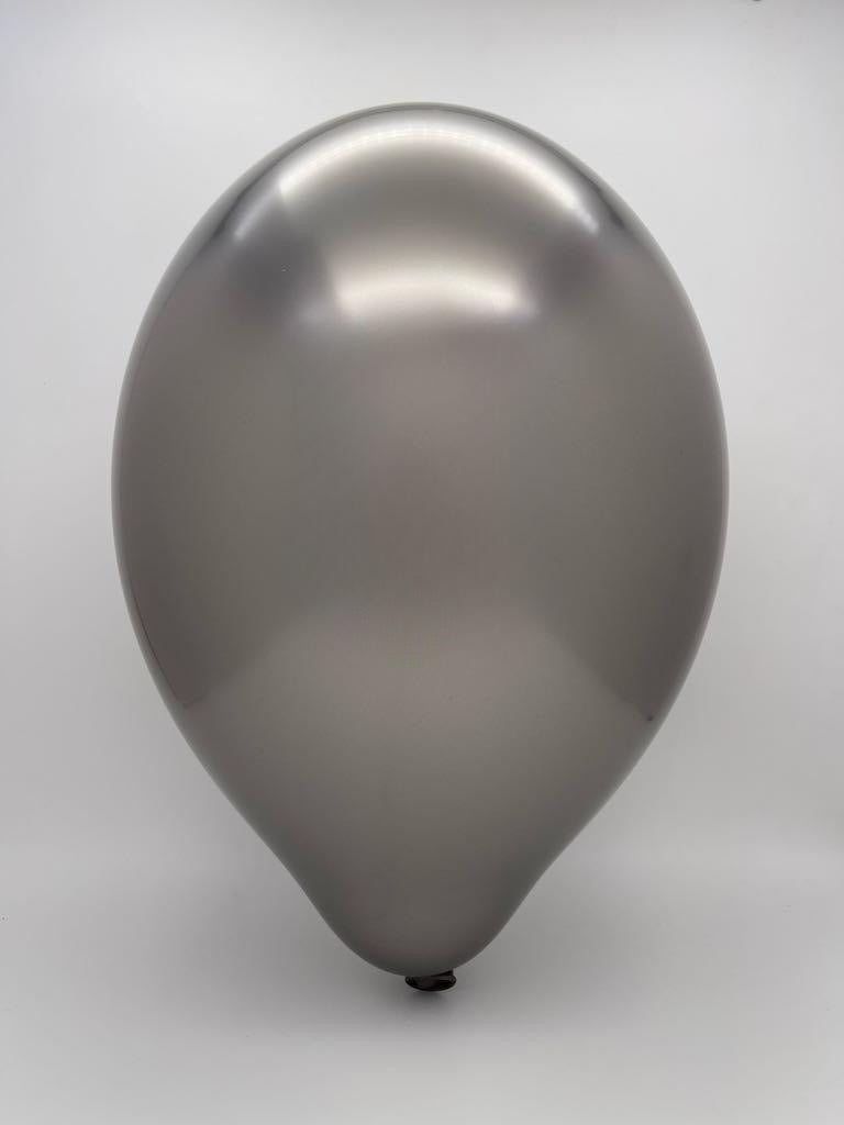 Inflated Balloon Image 5" Cattex Titanium Mercury Latex Balloons (100 Per Bag)