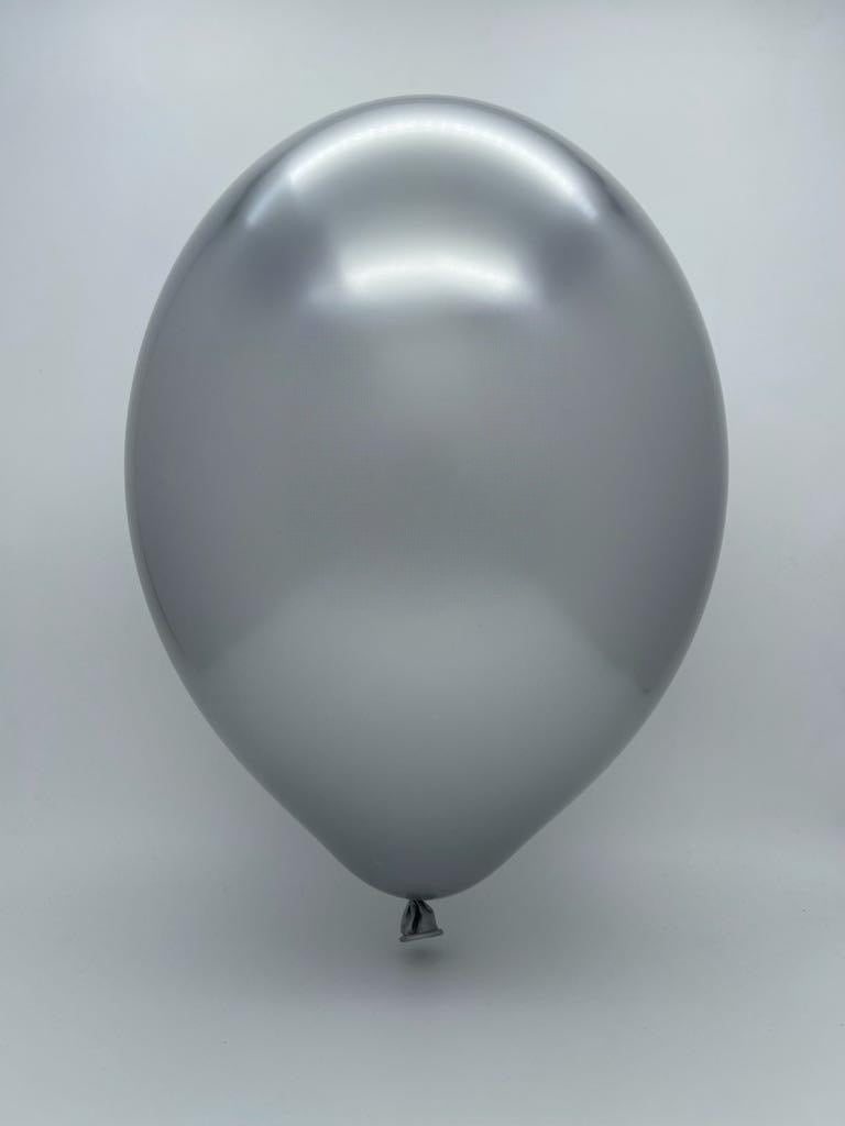 Inflated Balloon Image 5" Cattex Titanium Platinum Latex Balloons (100 Per Bag)