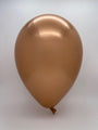 Inflated 7 inch chrome copper 100 count qualatex latex balloons 12937