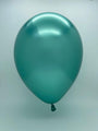 Inflated Balloon Image 7" Chrome Green (100 Count) Qualatex Latex Balloons