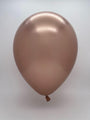 Inflated 7 inch chrome rose gold 100 count qualatex latex balloons 12936