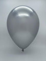 Inflated Balloon Image 7" Chrome Silver (100 Count) Qualatex Latex Balloons
