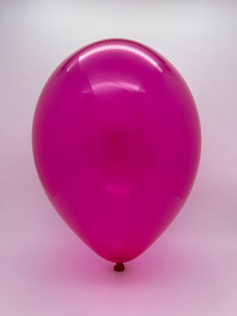 Inflated Balloon Image 17" Crystal Magenta Tuftex Latex Balloons (50 Per Bag)