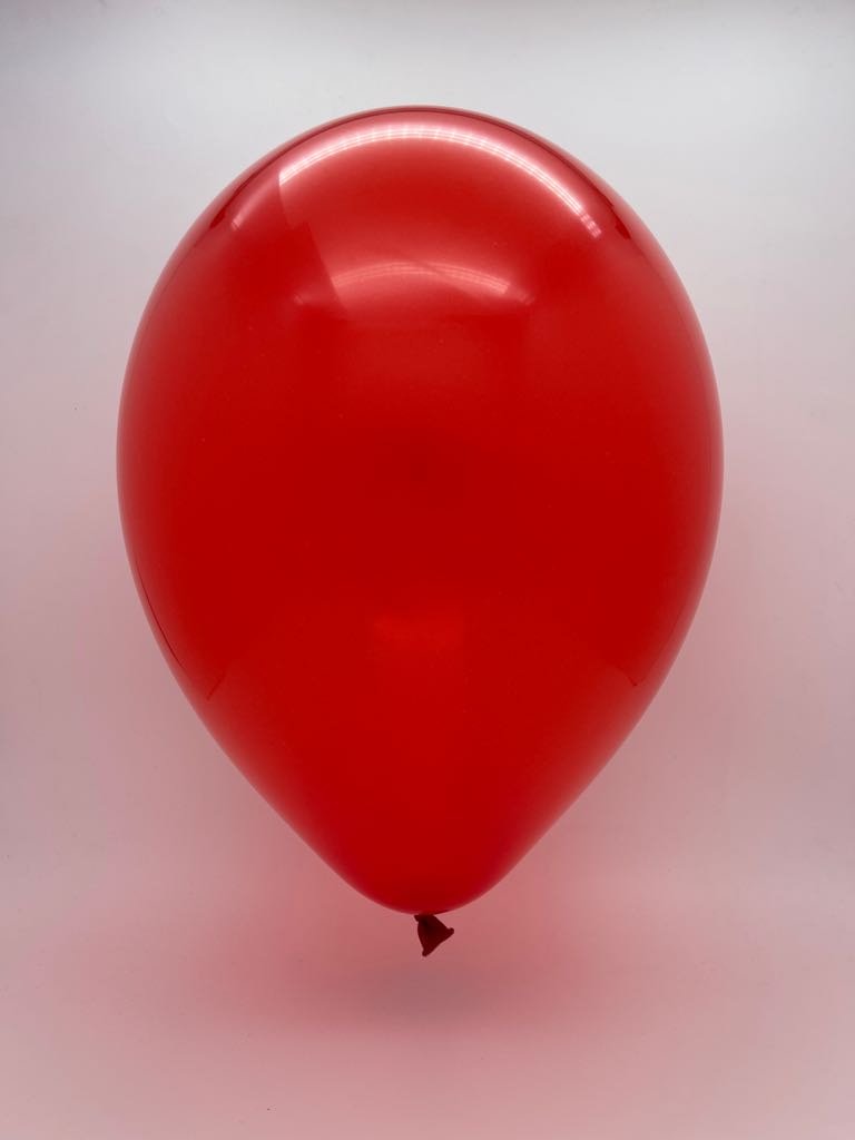 Inflated Balloon Image 11" Crystal Red Tuftex Latex Balloons (100 Per Bag)