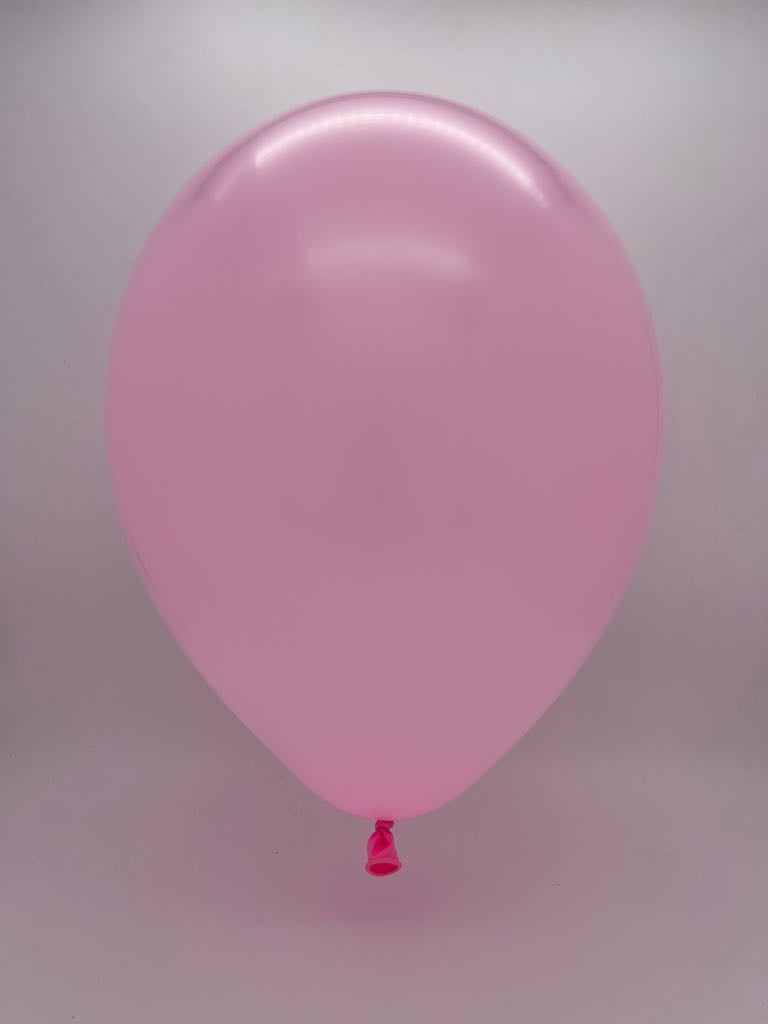 Inflated Balloon Image 12" CTI PartyLoon Brand Latex Balloons (100 Per Bag) Standard Pink