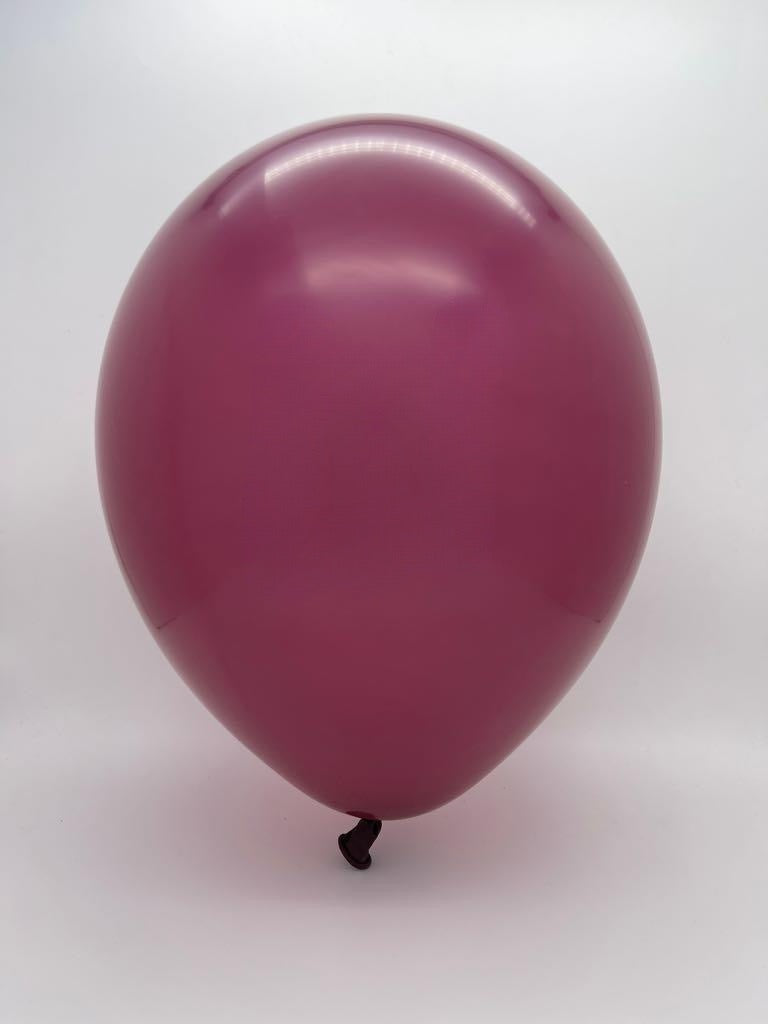 Inflated Balloon Image 12" Deco Burgundy Decomex Latex Balloons (100 Per Bag)