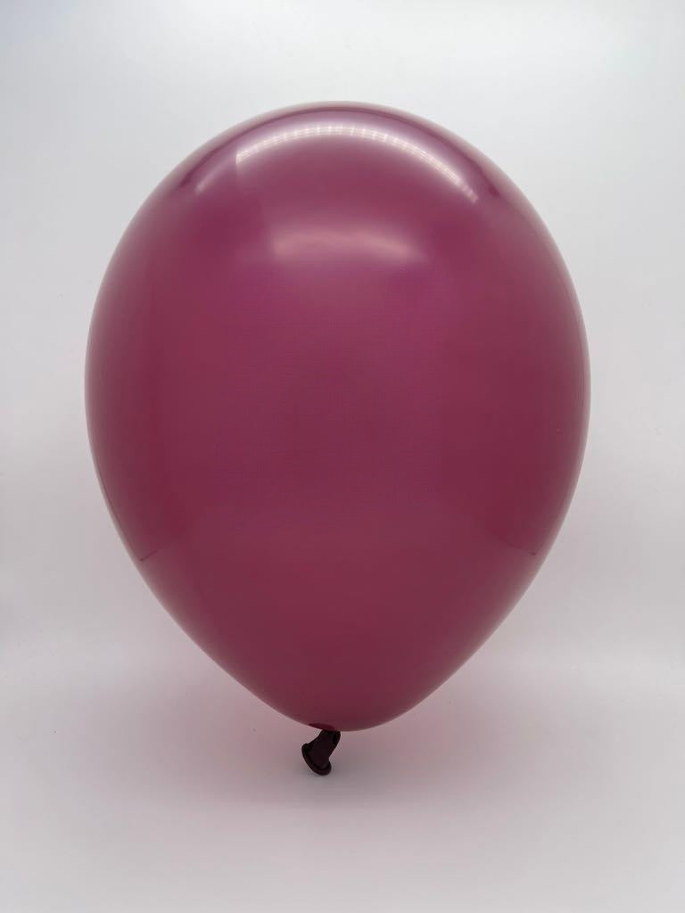 Inflated Balloon Image 18" Deco Burgundy Decomex Latex Balloons (25 Per Bag)