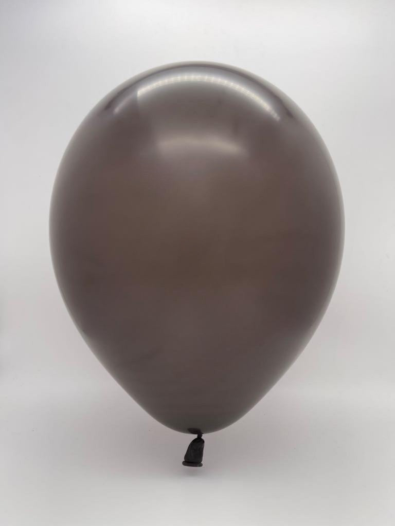 Inflated Balloon Image 26" Deco Chocolate Brown Decomex Latex Balloons (10 Per Bag)