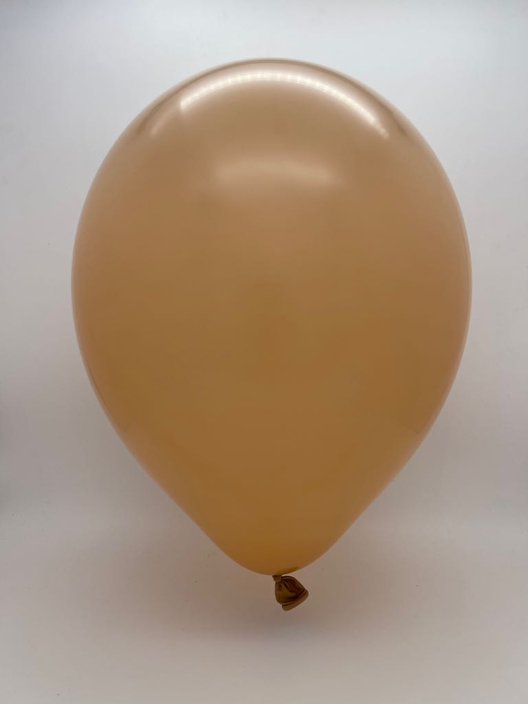 Inflated Balloon Image 9" Deco Desert Sand Decomex Latex Balloons (100 Per Bag)