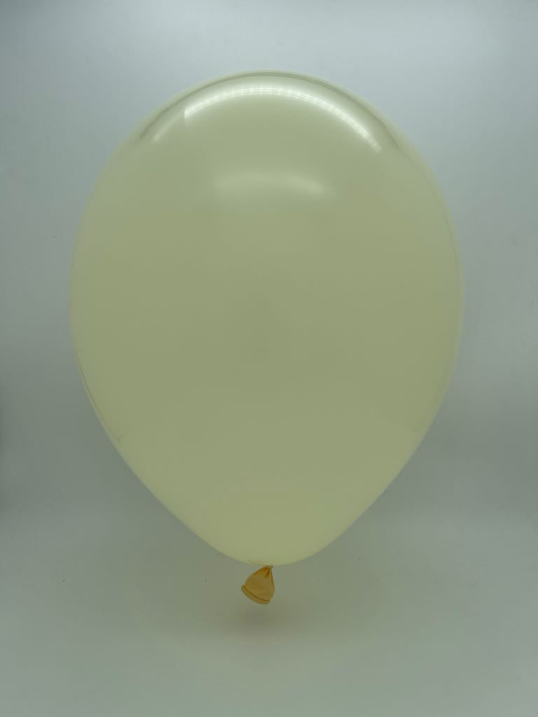 Inflated Balloon Image 6" Deco Ivory Decomex Linking Latex Balloons (100 Per Bag)