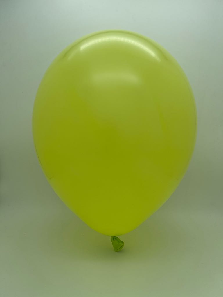 Inflated Balloon Image 9" Deco Lemon/Lime Decomex Latex Balloons (100 Per Bag)