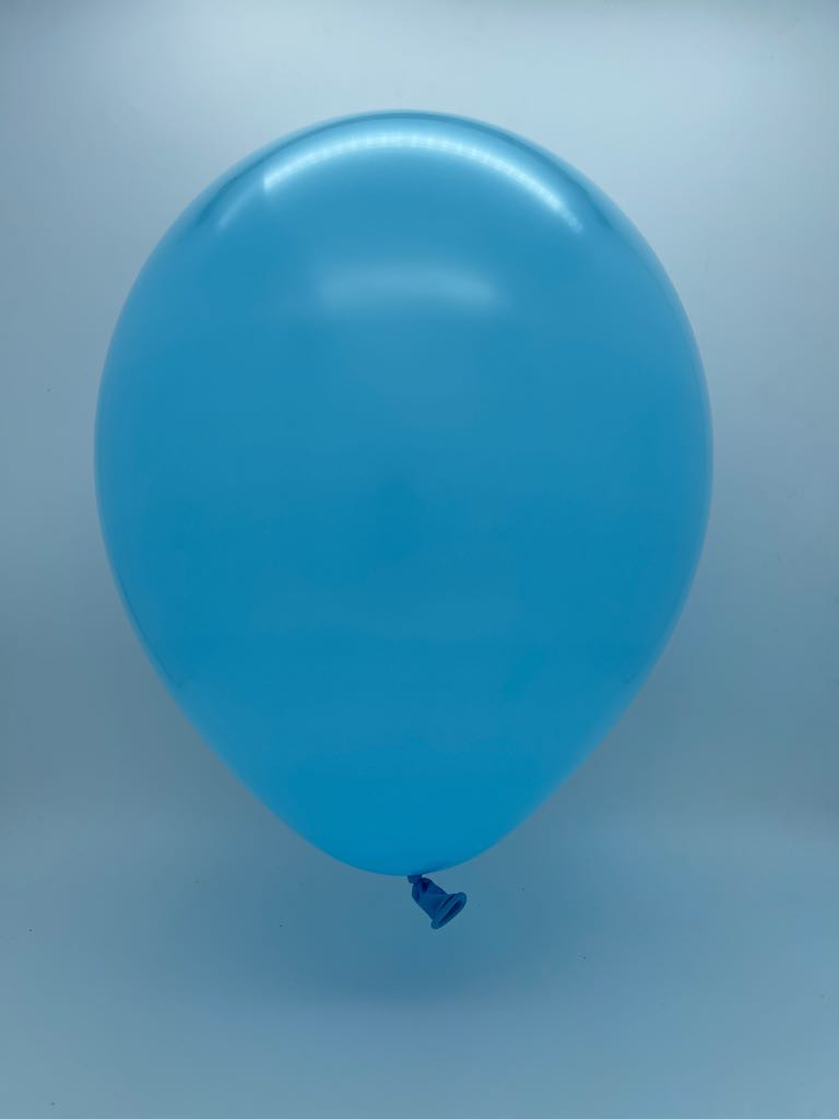 Inflated Balloon Image 5" Deco Light Blue Decomex Latex Balloons (100 Per Bag)