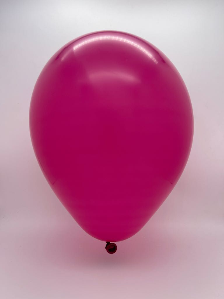 Inflated Balloon Image 12" Deco Magenta Decomex Latex Balloons (100 Per Bag)