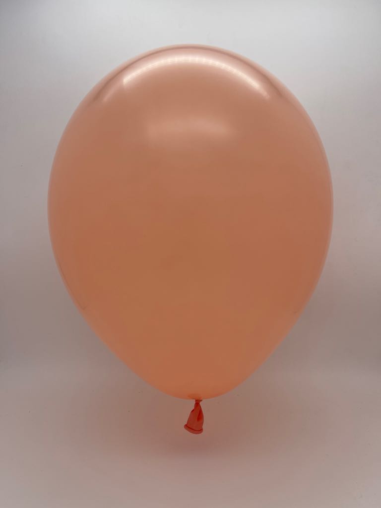 Inflated Balloon Image 12" Deco Peach Decomex Latex Balloons (100 Per Bag)