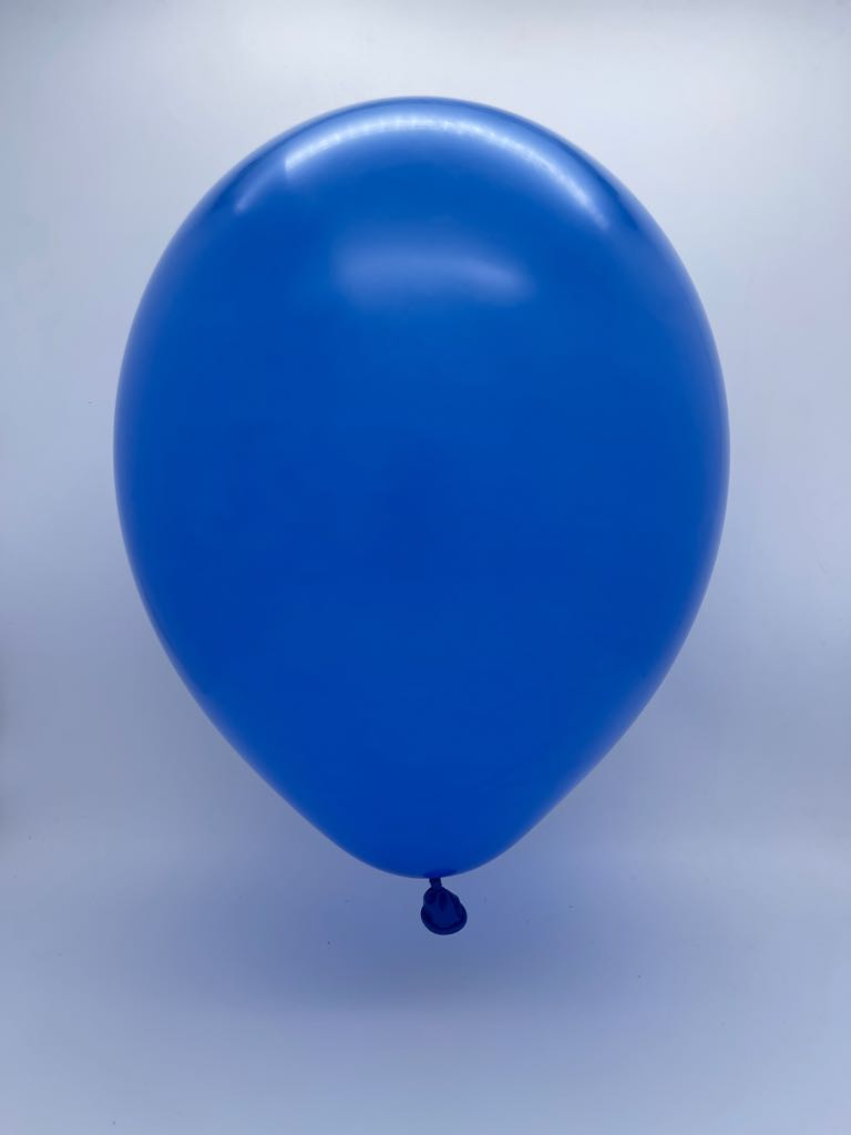 Inflated Balloon Image 6" Deco Royal Blue Decomex Linking Latex Balloons (100 Per Bag)