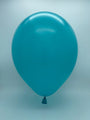 Inflated Balloon Image 7" Deco Tiffany Blue Decomex Heart Shaped Latex Balloons (100 Per Bag)