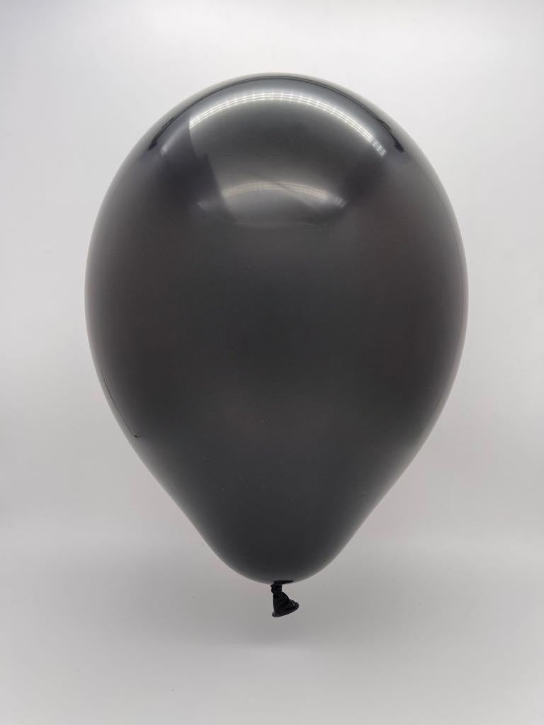 Inflated Balloon Image 24" Ellie's Brand Latex Balloons Black (10 Per Bag)