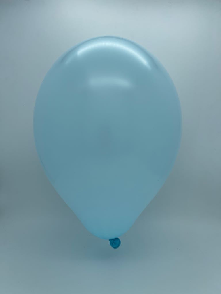Inflated Balloon Image 36" Ellie's Brand Latex Balloons Blue Mist (2 Per Bag)