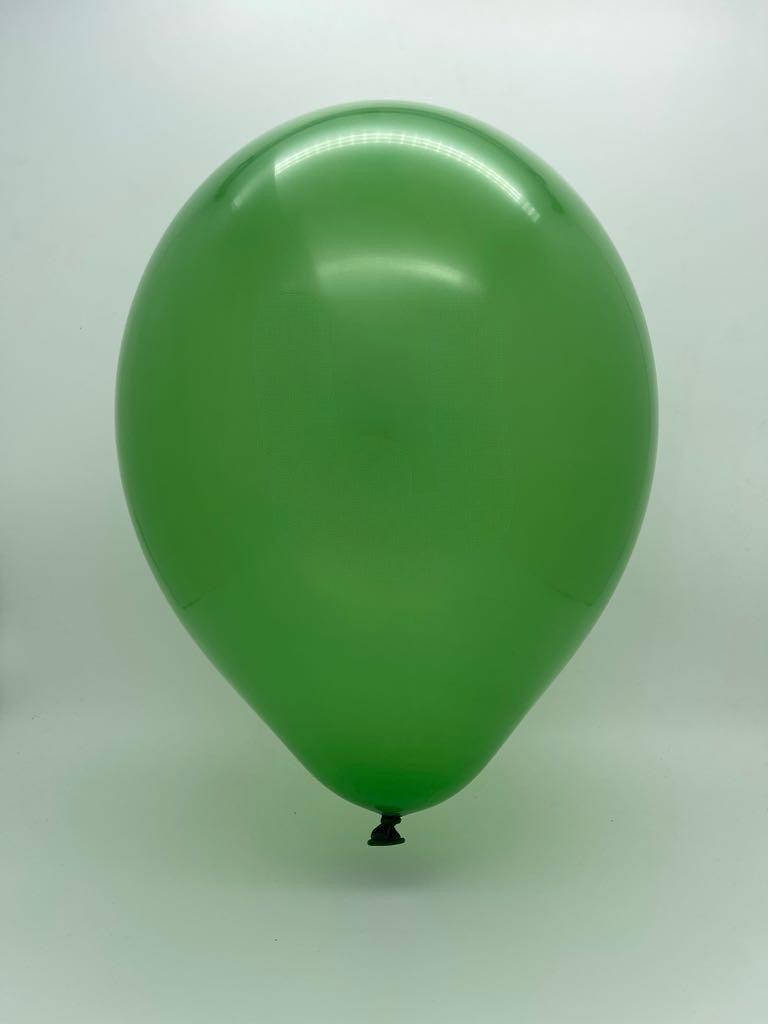 Inflated Balloon Image 11" Ellie's Brand Latex Balloons Leaf Green (100 Per Bag)
