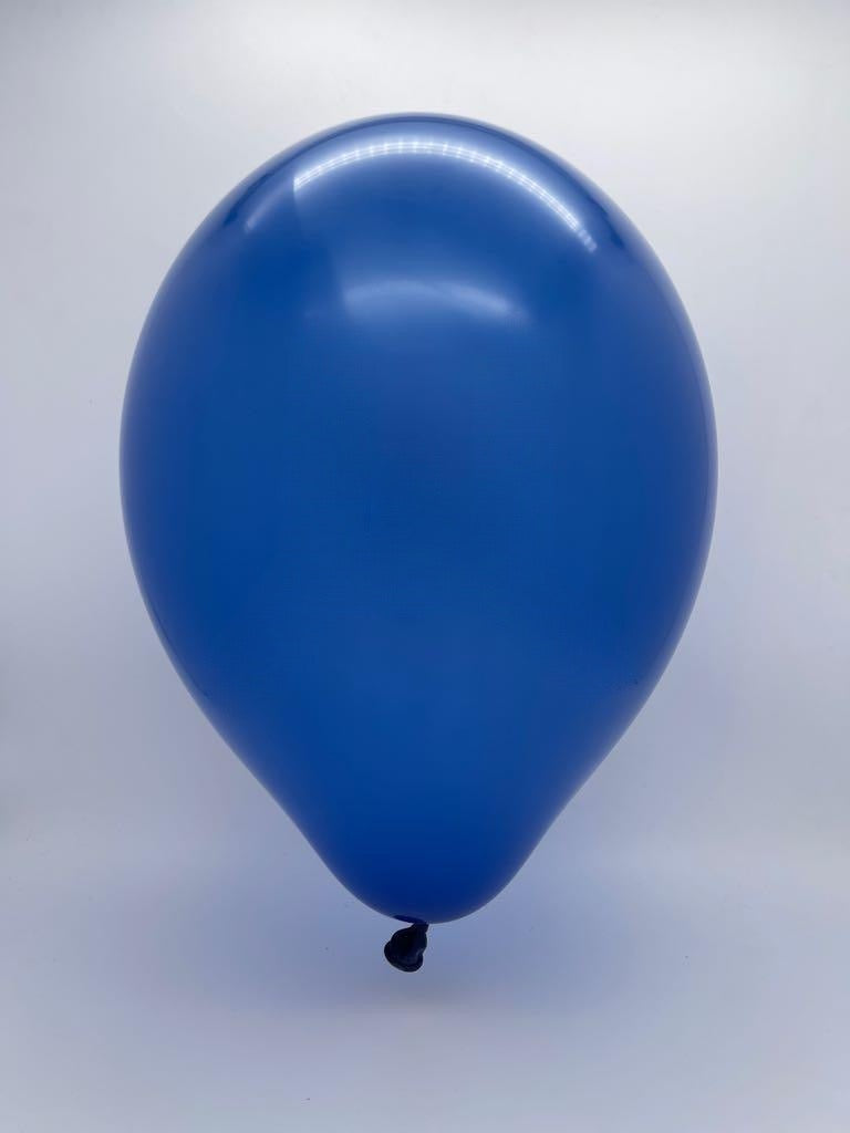 Inflated Balloon Image 24" Ellie's Brand Latex Balloons Navy (10 Per Bag)