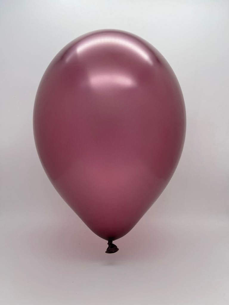 Inflated Balloon Image 11" Ellie's Brand Latex Balloons Pearl Merlot (100 Per Bag)