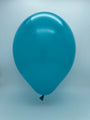 Inflated Balloon Image 24" Ellie's Brand Latex Balloons Teal Waters (10 Per Bag)