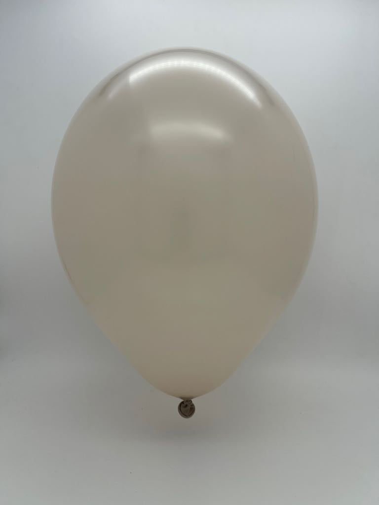 Inflated Balloon Image 11" Ellie's Brand Latex Balloons Warm Greige (100 Per Bag)