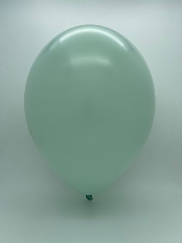 Inflated Balloon Image 17" Empower-Mint Tuftex Latex Balloons (50 Per Bag)
