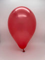 Inflated Balloon Image 5" Gemar Latex Balloons (Bag of 100) Metallic Metallic Deep Red