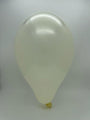 Inflated Balloon Image 5" Gemar Latex Balloons (Bag of 100) Metallic Metallic Ivory
