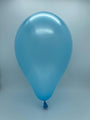 Inflated Balloon Image 5" Gemar Latex Balloons (Bag of 100) Metallic Metallic Light Blue