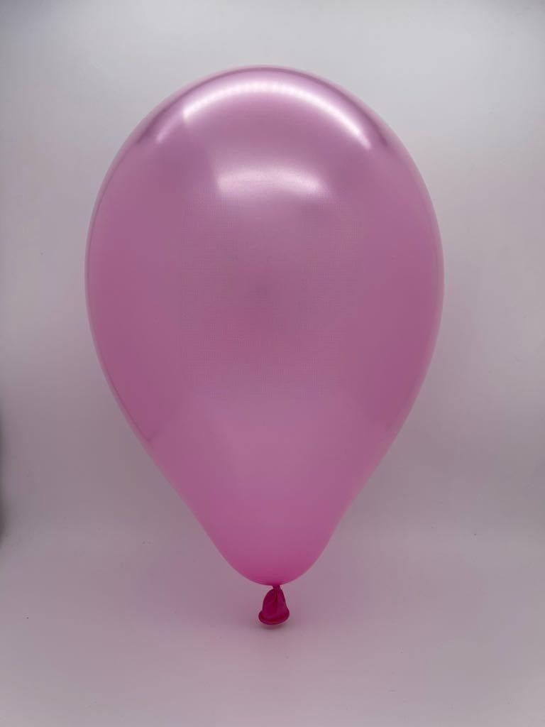 Inflated Balloon Image 19" Gemar Latex Balloons (Bag of 25) Metallic Metallic Rose
