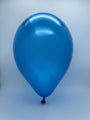 Inflated Balloon Image 12" Gemar Latex Balloons (Bag of 50) Metallic Metallic Royal Deep Blue