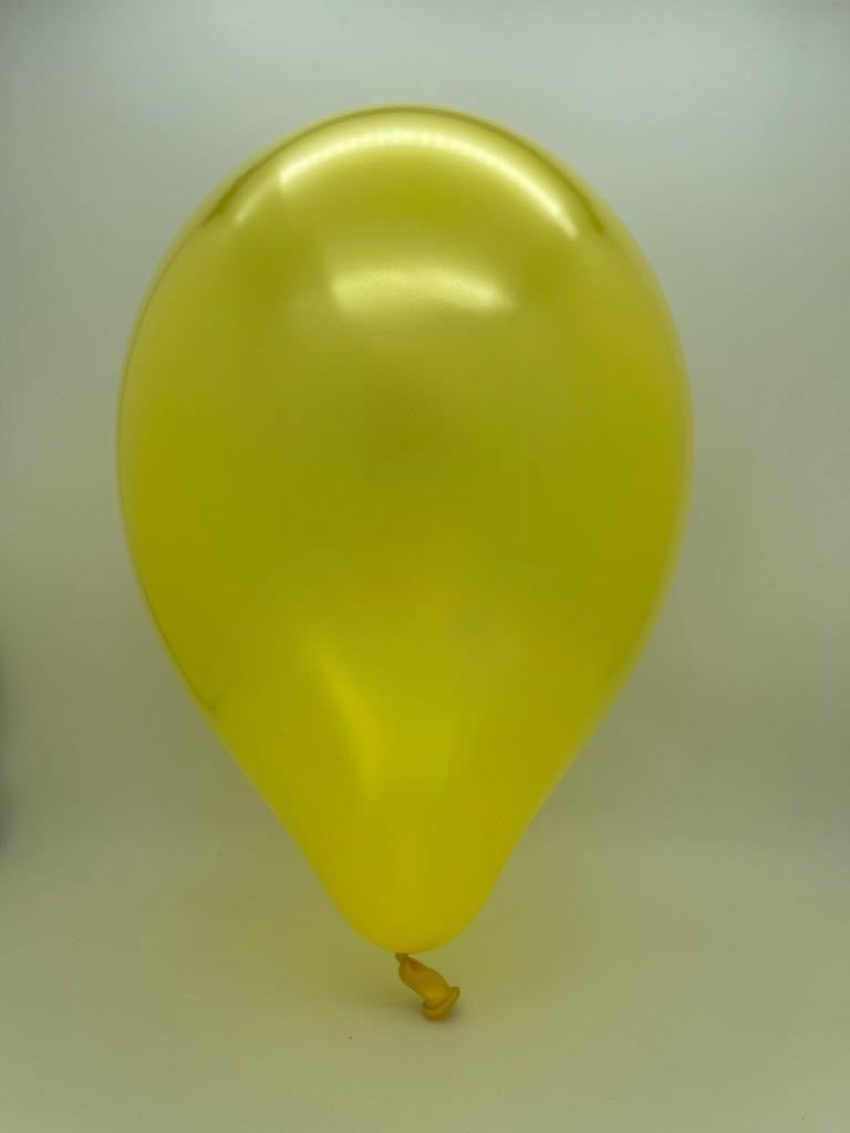 Inflated Balloon Image 31" Gemar Latex Balloons (Pack of 1) Giant Metallic Yellow