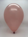 Inflated Balloon Image 12" Gemar Latex Balloons (Bag of 50) Metallic Rose Gold