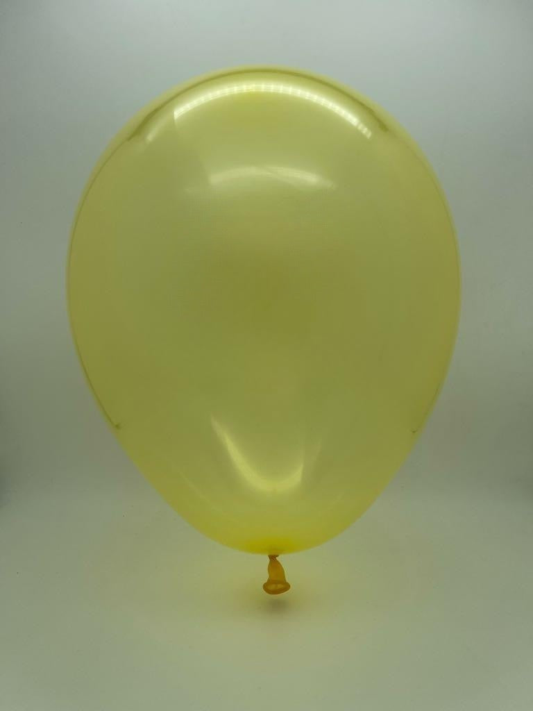 Inflated Balloon Image 19" Gemar Latex Balloons (Bag of 25) Rainbow Pastel Crystal Yellow