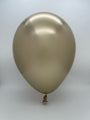 Inflated Balloon Image 13" Gemar Latex Balloons (Bag of 25) Shiny Gold Heart