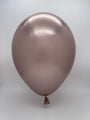 Inflated Balloon Image 5" Gemar Latex Balloons (Bag of 50) Shiny Rose Gold
