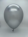 Inflated Balloon Image 31" Gemar Latex Balloons (Pack of 1) Shiny Silver