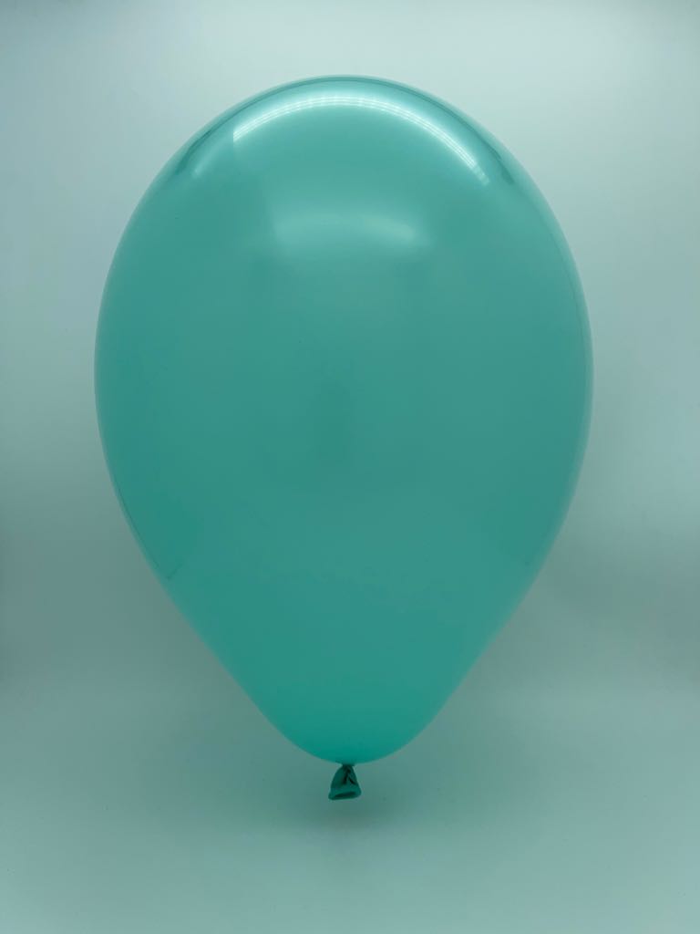 Inflated Balloon Image 12" Gemar Latex Balloons (Bag of 50) Standard Aquamarine