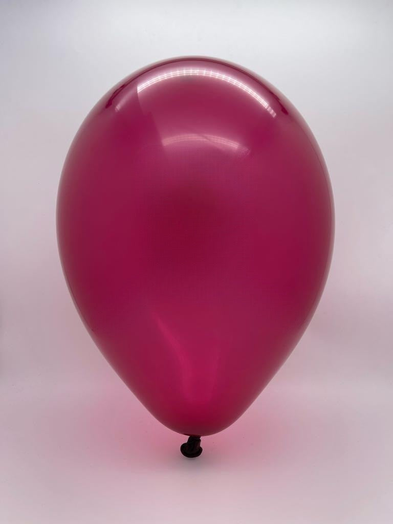 Inflated Balloon Image 19" Gemar Latex Balloons (Bag of 25) Standard Burgundy