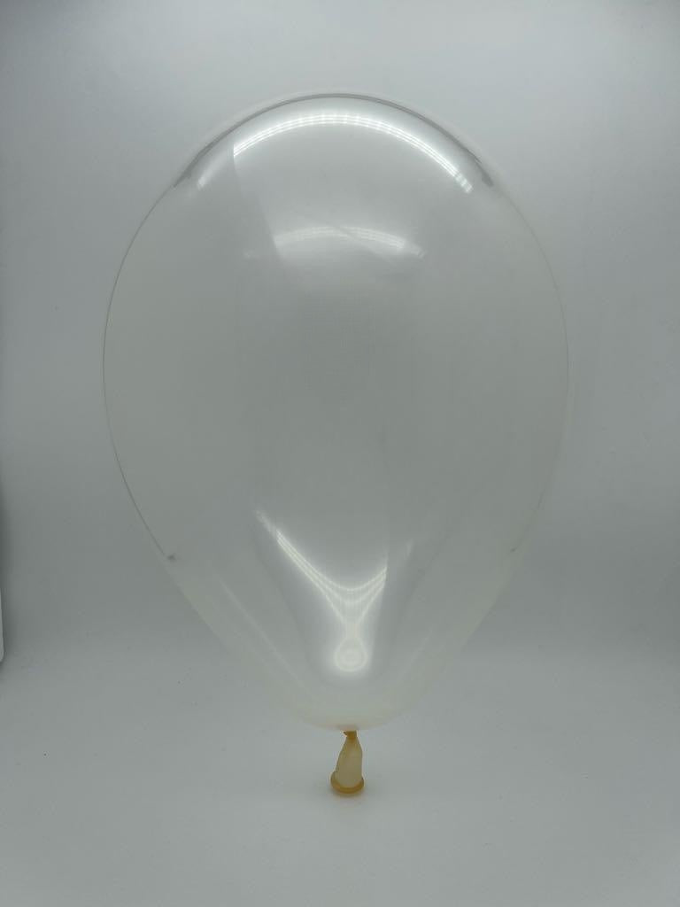 Inflated Balloon Image 5" Gemar Latex Balloons (Bag of 100) Standard Crystal Clear