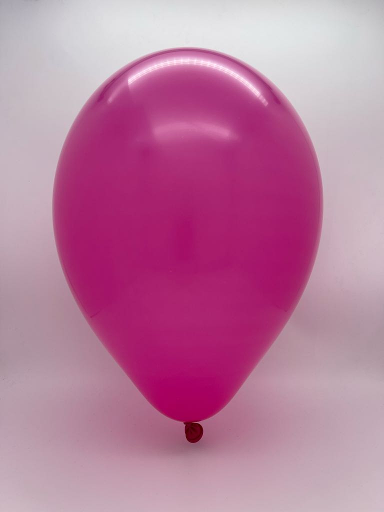 Inflated Balloon Image 260G Gemar Latex Balloons (Bag of 50) Modelling/Twisting Fuchsia