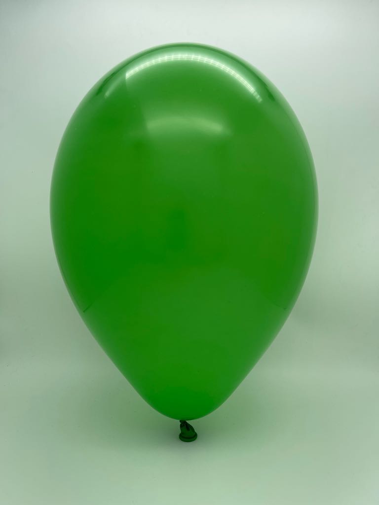 Inflated Balloon Image 19" Gemar Latex Balloons (Bag of 25) Standard Green