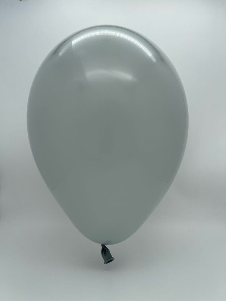 Inflated Balloon Image 5" Gemar Latex Balloons (Bag of 100) Standard Grey