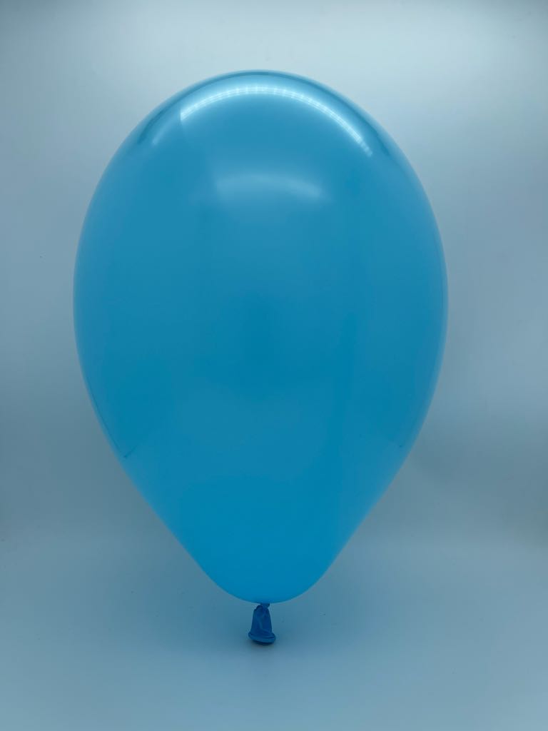 Inflated Balloon Image 260G Gemar Latex Balloons (Bag of 50) Modelling/Twisting Light Blue